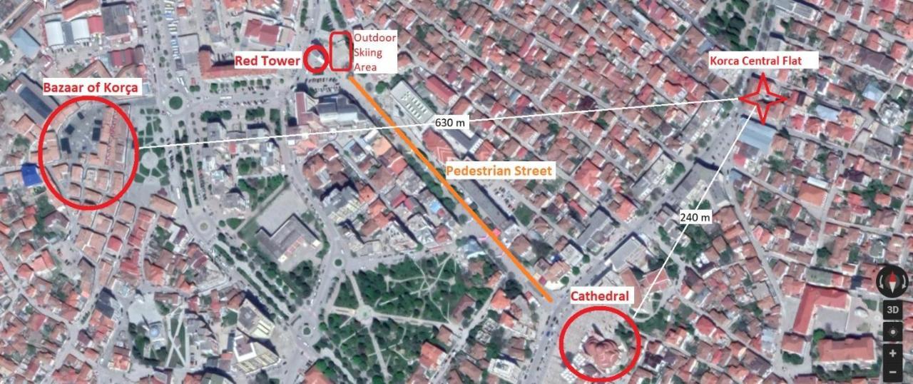 Korca Central Flat Экстерьер фото
